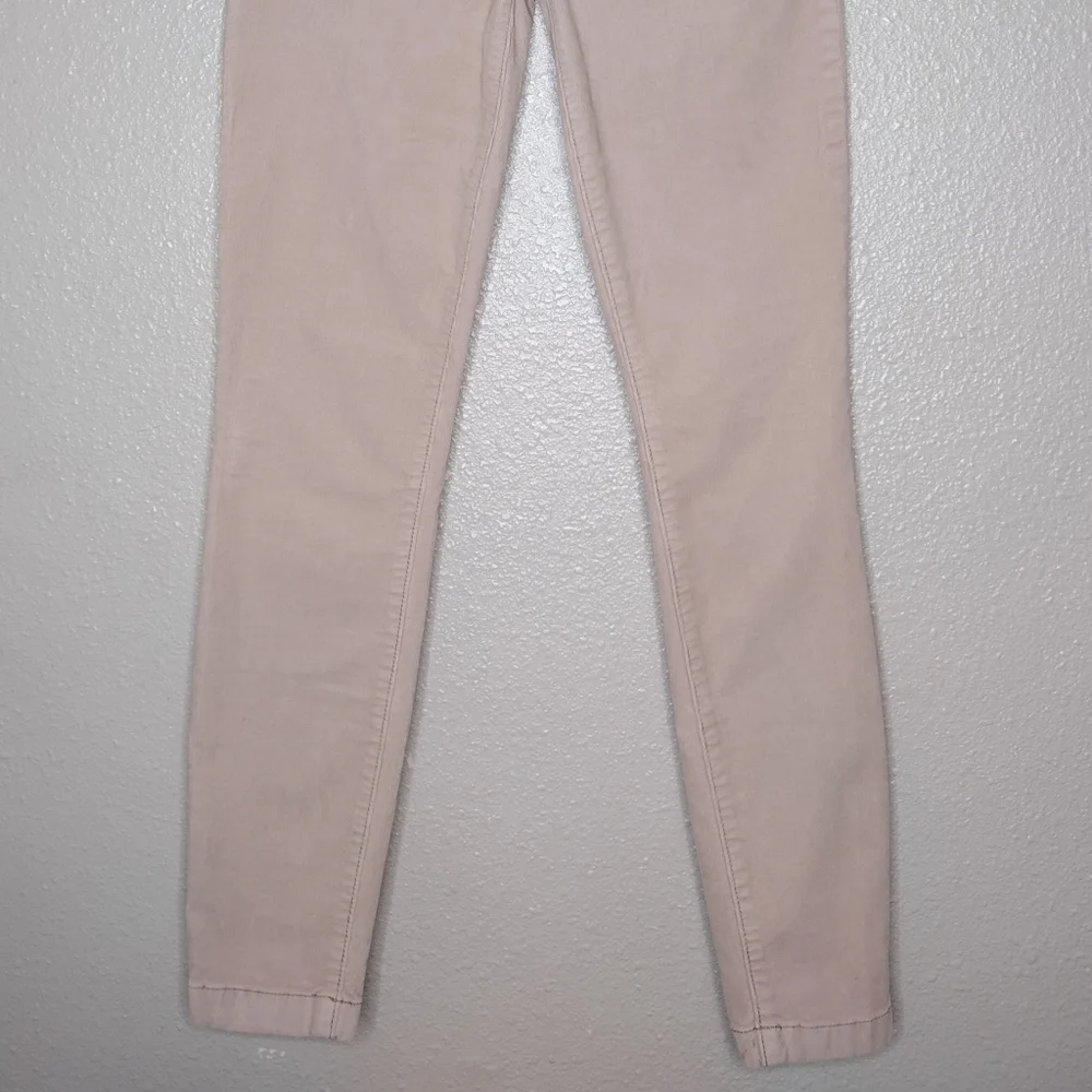 Tory Burch Side Zip Corduroy Office Casual Neutral Taupe Pants Sz 27